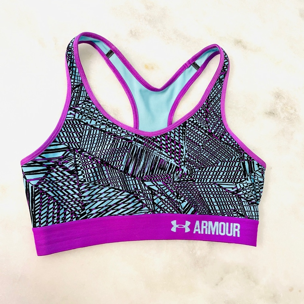 Under Armour mid support Sports Bra Medium💜💙